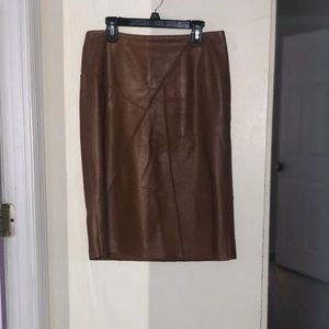 Real Leather Skirt